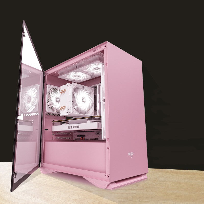 Full Side Magnetic Permeable Glass Computer Case