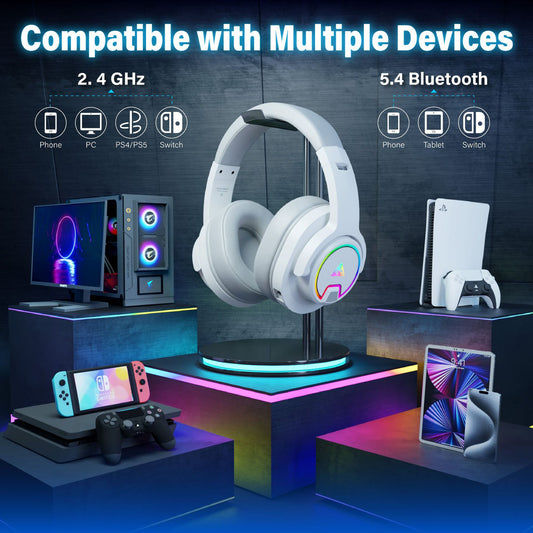 Low-latency Head-mounted Luminous Gaming Headset For E-sports
