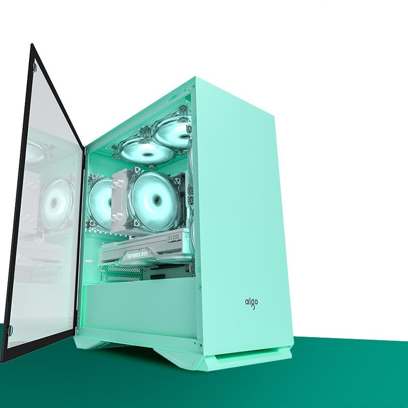 Full Side Magnetic Permeable Glass Computer Case