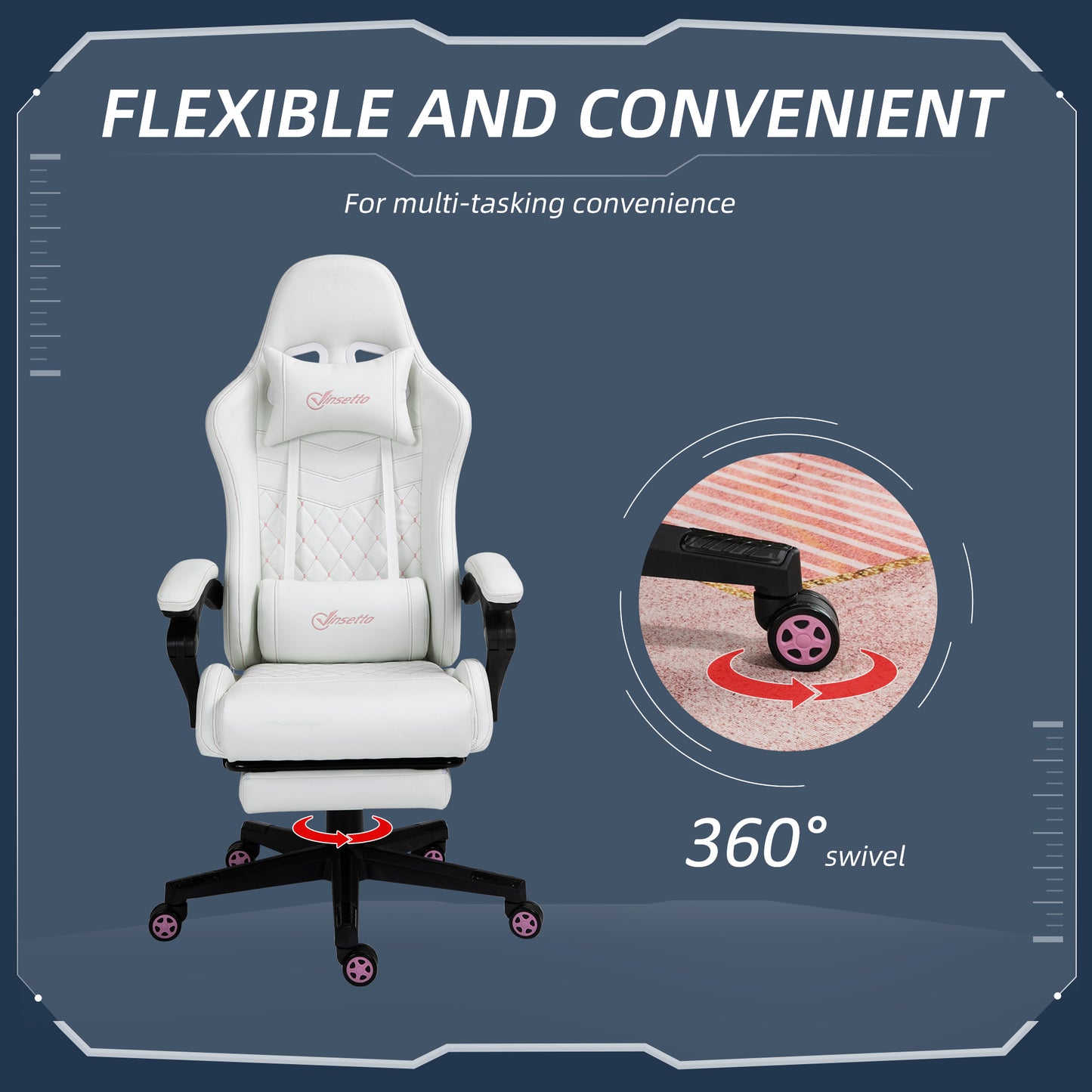 High Back PU Leather Gaming Chair